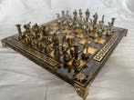 Schaakspel - Grieks luxe bord en figuren van de Goden in