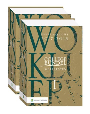 Wolters Kluwer Collegebundel 2017 2018 9789013140880, Zo goed als nieuw