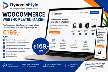 Webshop laten maken | WooCommerce Specialist | €169 p/m, Webdesign