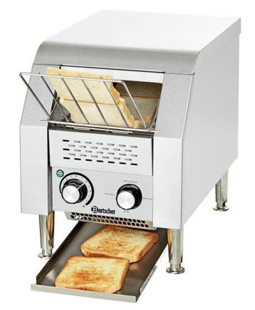 Bartscher Doorlooptoaster | MINI | RVS | Enkel | Max. 75/u., Ophalen of Verzenden, Nieuw in verpakking