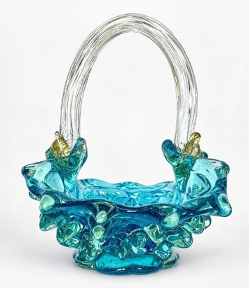 Tafelmiddenstuk - Murano-glas - met de hand geblazen en met