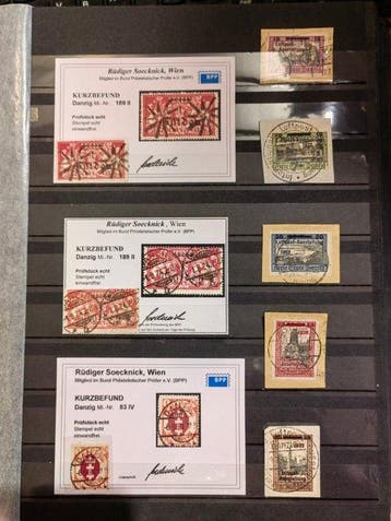 Danzig 1923/1932 - Danzig met de handtekening van een expert, Postzegels en Munten, Postzegels | Europa | Duitsland, Gestempeld