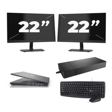 Fujitsu LIFEBOOK U7311 -   i7-11e 8GB  - 512GB  + 2x 22 inch, Verzenden, Refurbished