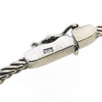 Witgouden visgraat schakelketting, Ophalen of Verzenden, Gebruikt, Overige kleuren, Goud