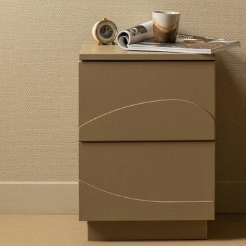 WOOOD Teo Nachtkastje - Grenen - Mud - 50x36x35 -  –, Verzenden, Nieuw