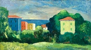 Aldo Augusto Baccinetti (1903-1990) - Bellaria Marina, Antiek en Kunst, Kunst | Schilderijen | Klassiek