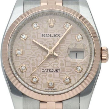 Rolex - Datejust 36 Mens Watch Jubilee 10P Diamond Computer, Sieraden, Tassen en Uiterlijk, Nieuw