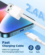 Lightning Oplaadkabel – Geschikt voor iPhone & iPad – 1,5, Ophalen of Verzenden, Nieuw