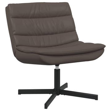 vidaXL Draaistoel Bruin 63 x 75 x 76 cm Glanzend PU, Verzenden, Nieuw, Bruin