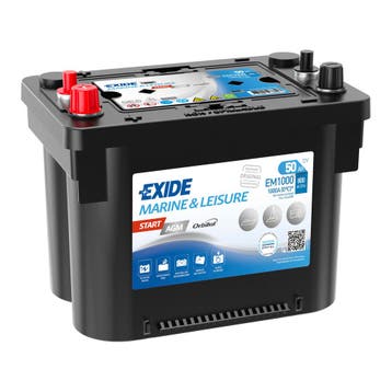 Exide Start AGM accu | EM1000 | 12V 50Ah, Ophalen of Verzenden, Nieuw