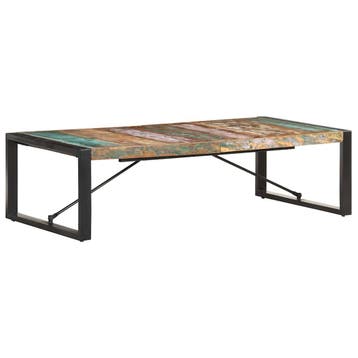 vidaXL Salontafel 140x70x40 cm massief gerecycled hout, Huis en Inrichting, Tafels | Salontafels, Verzenden, Nieuw, Overige houtsoorten