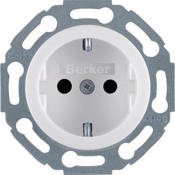 Hager Berker Wandstopcontact 1930/glas, Verzenden, Nieuw, Overige typen