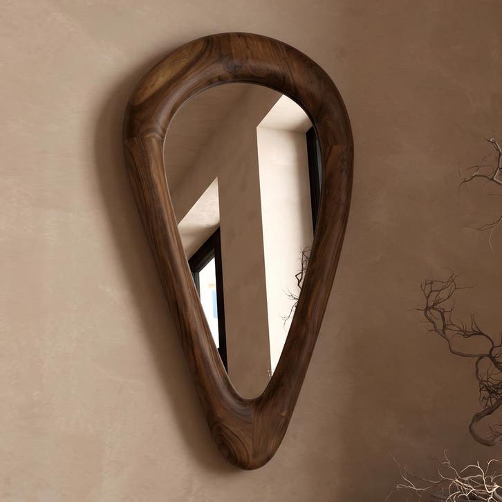 *WOONWINKEL* Kare Design Jorge Natuurlijke Spiegel Acacia Ho, Huis en Inrichting, Woonaccessoires | Spiegels, Nieuw, Verzenden
