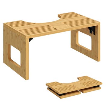 Opvouwbare Bamboe Toiletstoel, Badkamerstoel, Antislip Toile, Verzenden, Nieuw
