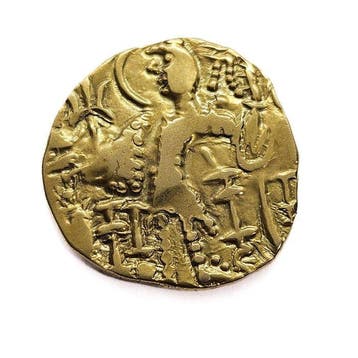 India, Kidarites. AV Stater / Dinara 5th Century Kidara
