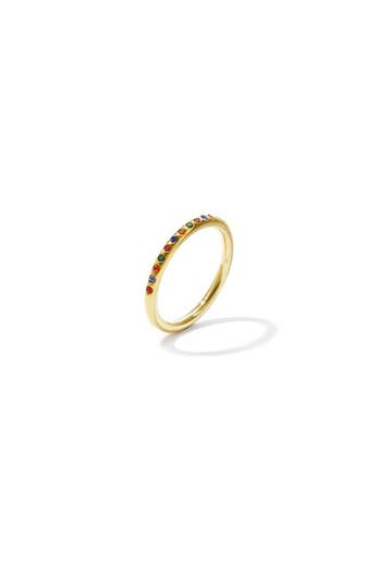 Goudlief Minimalistische ring met steentjes (Ringen), Overige materialen, Verzenden, Nieuw, Dame