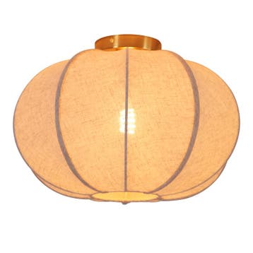 Landelijke plafondlamp beige, Agnes, Ophalen of Verzenden, Nieuw