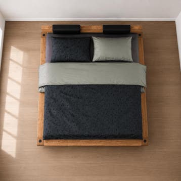 Van Schaik Houtstede Massief Eiken Balkenbed - 200 x 220, Nieuw