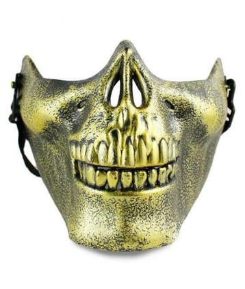 Schedel Masker Goud, Nieuw