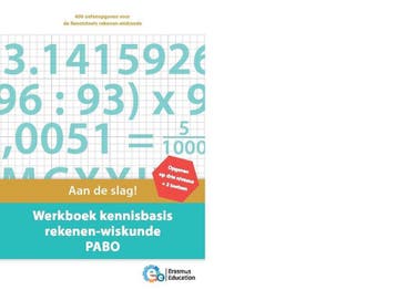 Werkboek kennisbasis rekenen-wiskunde - Erasmus Education, Verzenden, Zo goed als nieuw, Erasmus Education