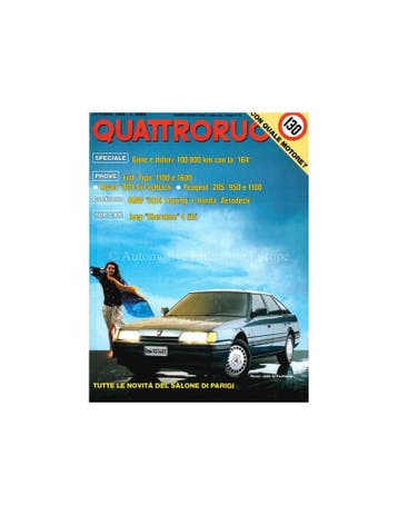 1988 QUATTRORUOTE MAGAZINE 396 ITALIAANS, Nieuw, Author