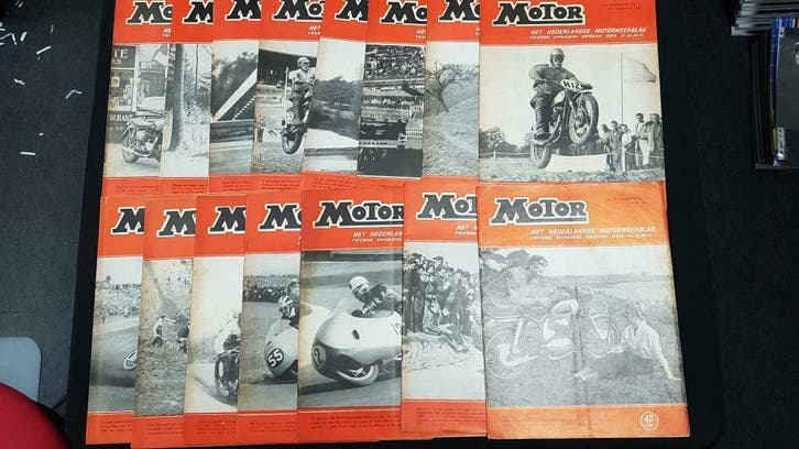 Het Nederlands Motorweekblad 'MOTOR' jaargang 1957, Boeken, Motoren, Algemeen, Gelezen, Verzenden