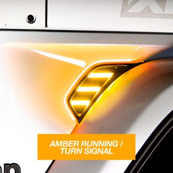 XK Glow Amber Jeep Air Vent Light w/ Turn Signal & Running, Ophalen of Verzenden, Nieuw