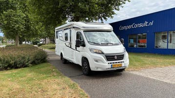 Hymer Exsis t 580 Pure lange enkele bedden fietsenrek lift, Caravans en Kamperen, Campers, Fiat, 6 tot 7 meter, Bestuurdersdeur