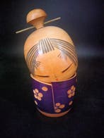 Sato Suigai - Beeldje, Vintage Japanse creatieve kokeshi pop