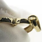 Gouden hanger van een hart met zirconia (Hanger of bedel), Sieraden, Tassen en Uiterlijk, Bedels, Ophalen of Verzenden, Gebruikt