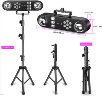 Mini DJ Effect Licht 5-in-1 RGB Strobe Laser Remote, Verzenden, Nieuw