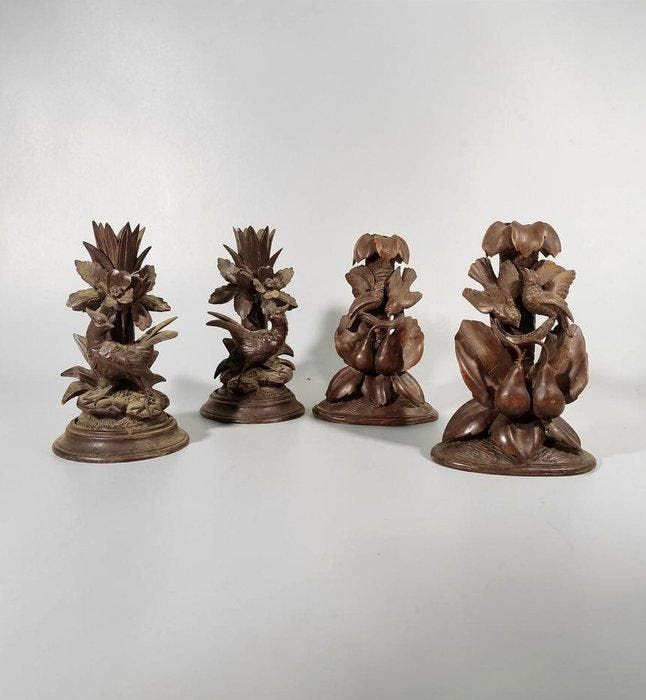 Foresta nera - Kandelaber kandelabers - kaarsenhouders (4) -, Antiek en Kunst, Antiek | Overige Antiek