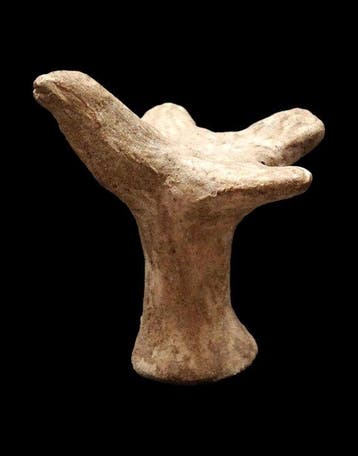 Mesopotamisch Terracotta - Syro-Hittitische idool-amuleet -
