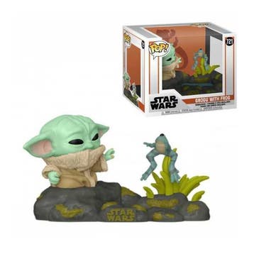 Funko POP Deluxe Star Wars  Mandalorian  Grogu with Frog 721, Verzamelen, Verzenden, Nieuw