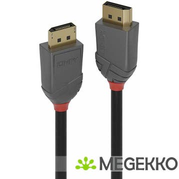 Lindy 36480 DisplayPort kabel 0,5 m Grijs, Verzenden, Nieuw