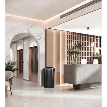 Afvalbak | URBAN BIN | RVS | Zwart | 90L | Open | Anti, Verzenden, Nieuw in verpakking