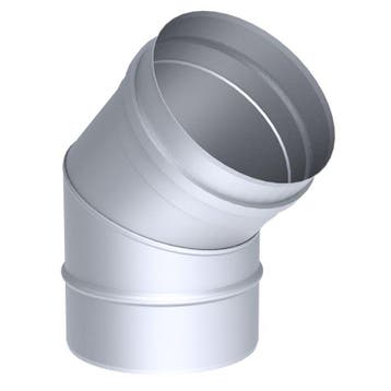 GGM Gastro | Hoekbuis - 45° vast - in rvs - Ø 350mm |, Verzenden