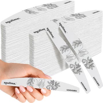 Soulima Nagelvijlen 100 stuks 100/180 grijs zebra, smalle..., Ophalen of Verzenden, Nieuw
