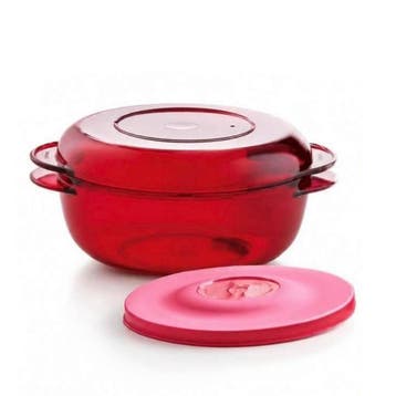 Tupperware MicroPlus Rond 1 l, Ophalen of Verzenden, Nieuw, Rood