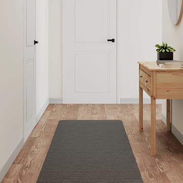 vidaXL Tapijtloper 60x180 cm antracietkleurig, Verzenden, Nieuw