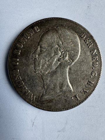 Nederland. Wilhelm II. 2 1/2 Gulden 1847 (Zonder