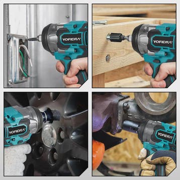 YOFIDRA Accu Klopboormachine 1200Nm Brushless - 5 Versnellin, Verzenden, Nieuw