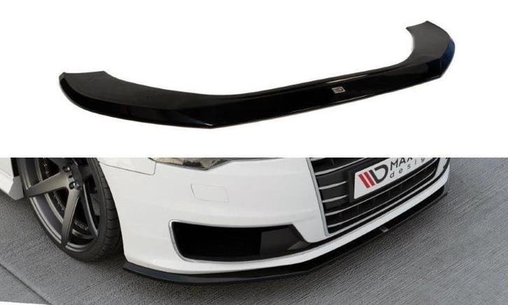 Voorspoiler Audi A6 Ultra C7 FL Glanzend Zwart, Auto-onderdelen, Carrosserie en Plaatwerk, Ophalen of Verzenden