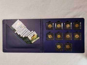 Tsjaad. 3000 Francs CFA 2024 10 x 1/1000 oz .999 Fine Gold, Postzegels en Munten