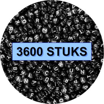 Fako Bijoux - Letterkralen Rond Bulk - Letter Beads -, Verzenden, Nieuw