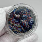 Kameroen. 2000 Francs 2025 - 2oz - American Bison - Silver