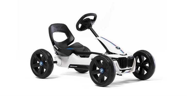 Berg Reppy BMW skelter wit/zwart met kuipstoel en sportstuur, Kinderen en Baby's, Speelgoed | Overig, Nieuw, Ophalen of Verzenden