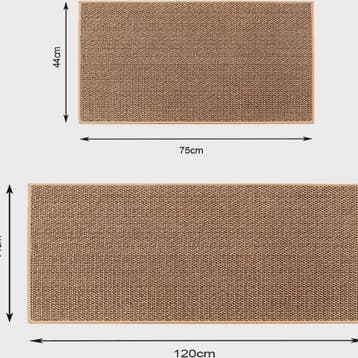 Wasbare Antislip Keuken Runner - Faux Sisal Keukenmat met Na, Verzenden