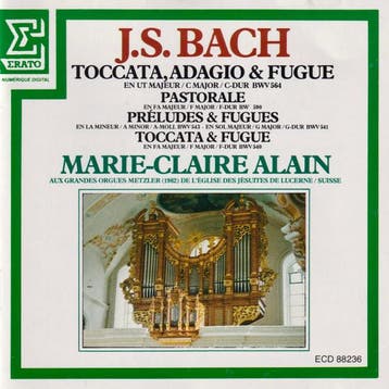 Johann Sebastian Bach, Marie-Claire Alain - Toccata, Adagio, Ophalen of Verzenden, Gebruikt