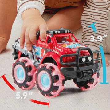 JOYFY 3-Pack Monster Trucks met Verlichte LED Wielen - Frict, Dieren en Toebehoren
